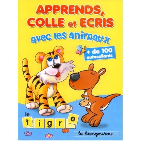 Apprends Colle Et Écris Avec Les Animaux