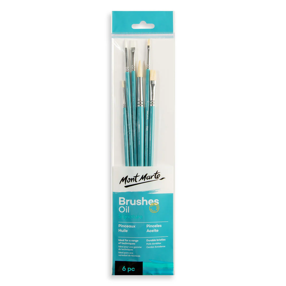 Brush Oil Gallery Series Set Of 6 Mont Marte