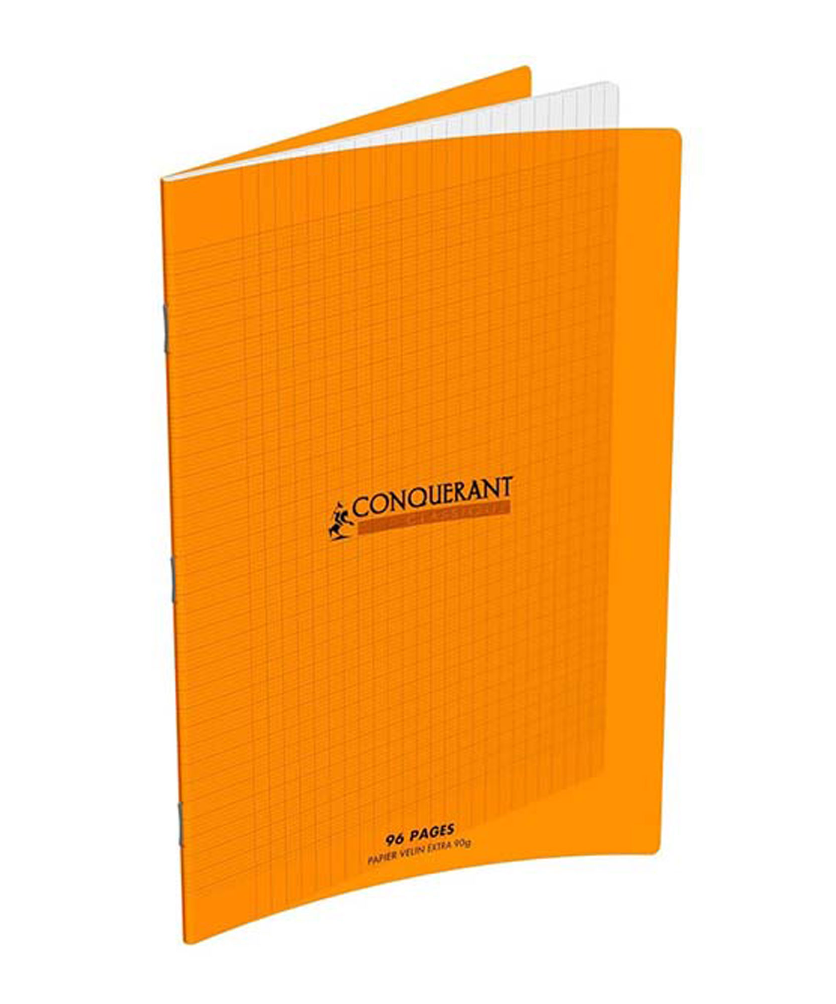 CAHIER PP 24X32 192P 70G SEYES ORANGE Conquerant Ref 9764-02090