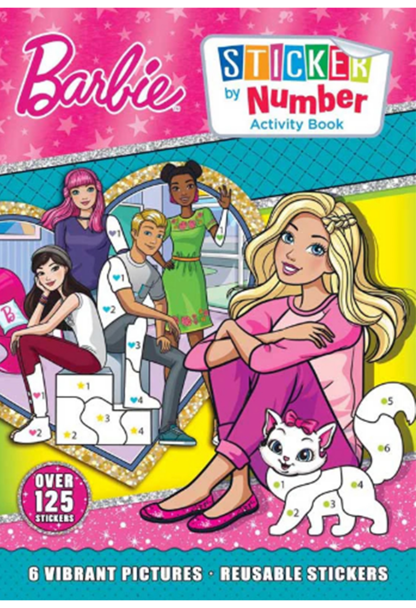 Barbie Sticker By Number Activity Book