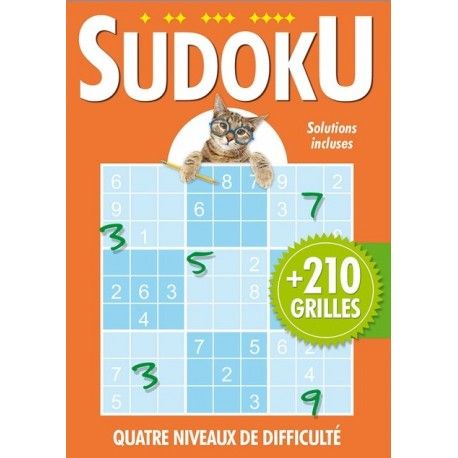 Sudoku Chat - + De 210 Grilles - Orange