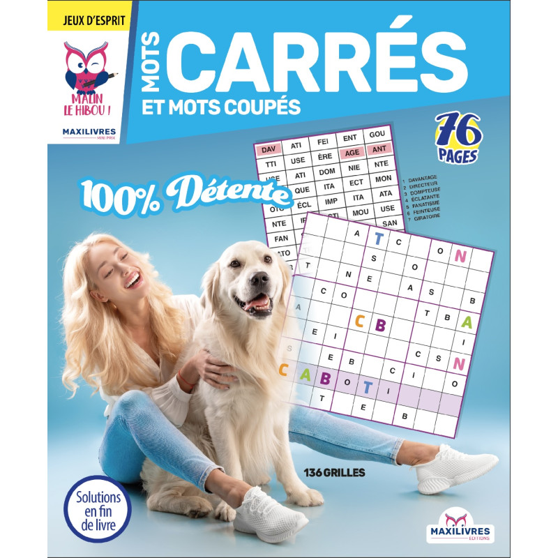 Mots Carrés Et Mots Coupés - 100% Detente (Chien)