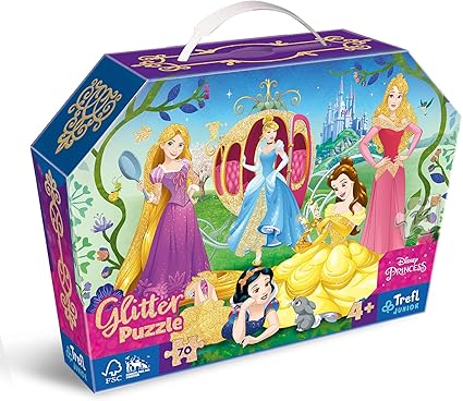 Puzzles 70 Glitter In A Box Happy Princesses / Disney Princess Trefl 53017