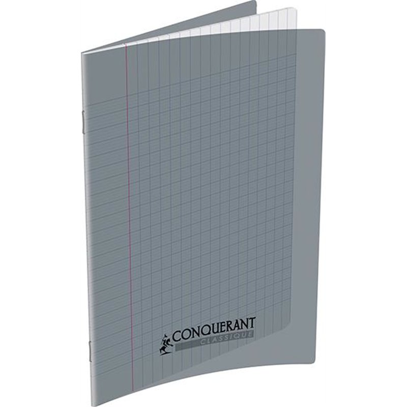 CAHIER POLYPRO 17X22 SEYES 48 PAGES GRIS 90G