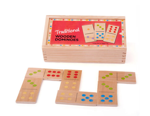 Traditional Wooden Dominoes BIGJIGS BJ784