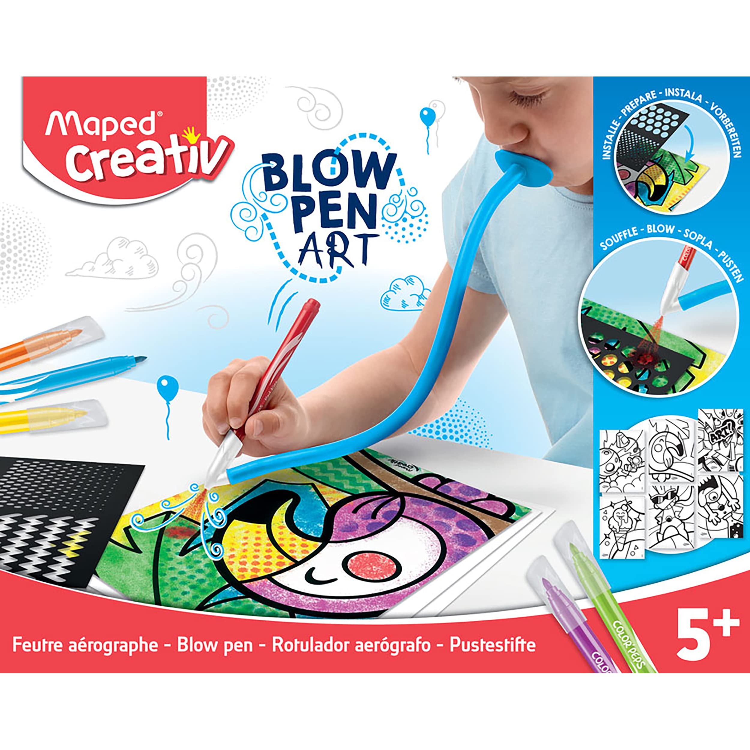 MAPED BLOW PEN POP ART MAPED CREATIV CARDBOARD BOX REF 846715