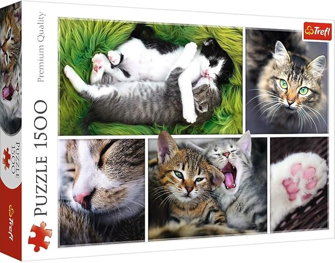 Puzzles -  1500  - Just cat things - collage   500 px