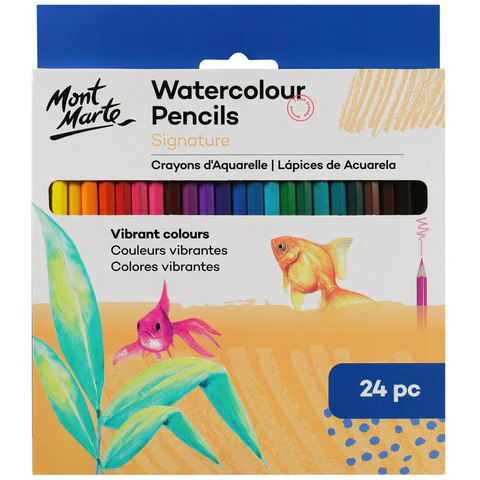Watercolour Pencils Set Of 24 Mont Marte