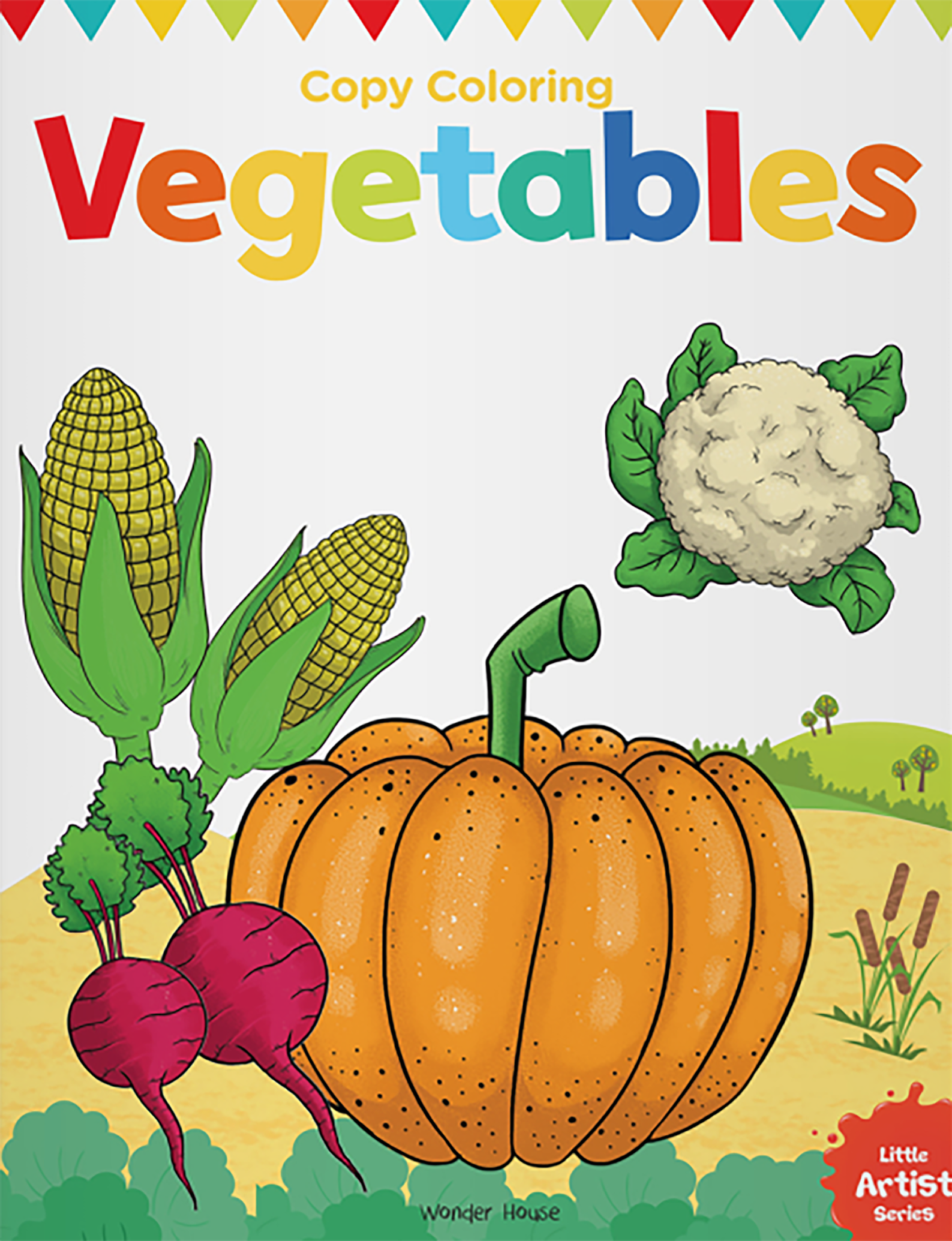 Vegetables - Copy Coloring - Little Artist Series