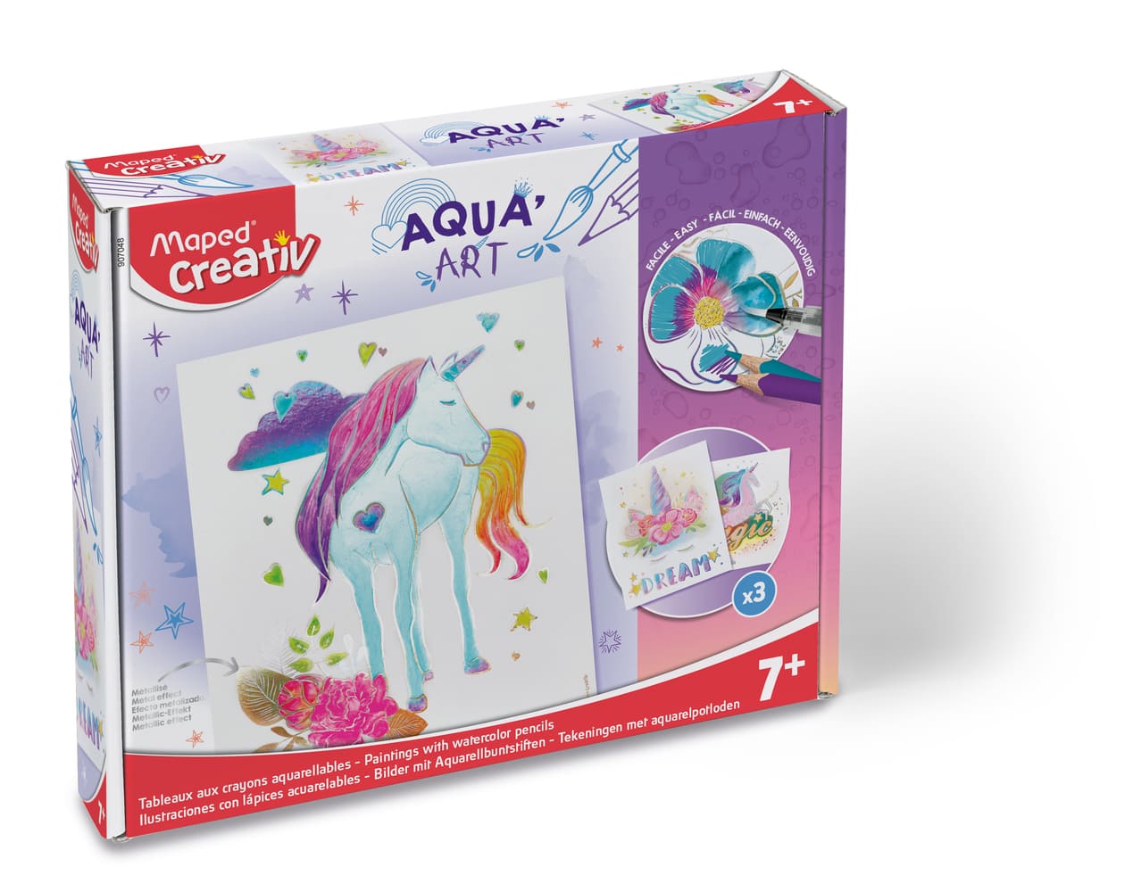 AQUA ART- TABLEAUX AQUARELLABLES LICORNS