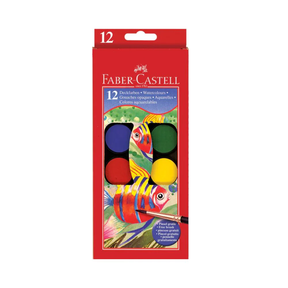 Watercolor Cake Small Set Of 12 Faber Castell 576011/576013