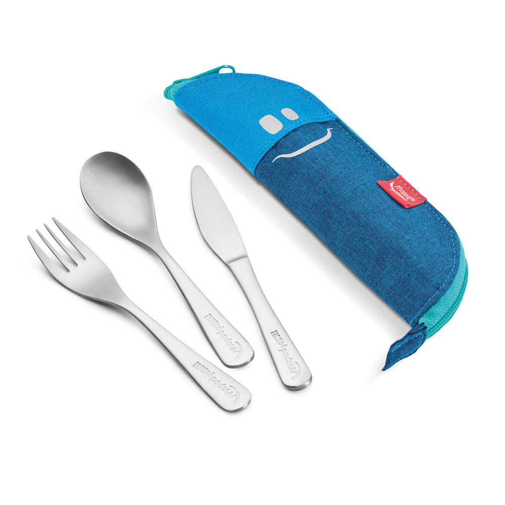Cutlery Set Kids Stainless Steel In Blue Case Concept MAPED PICNIK 878003