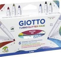 Etui de 6 Feutres Turbo Glitter Maxi GIOTTO 426600