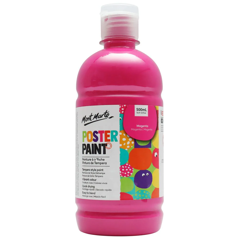 Poster Paint 500ml Magenta Mont Marte