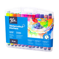 Watercolour Markers Tri Grip Case Of 24pcs Mont Marte