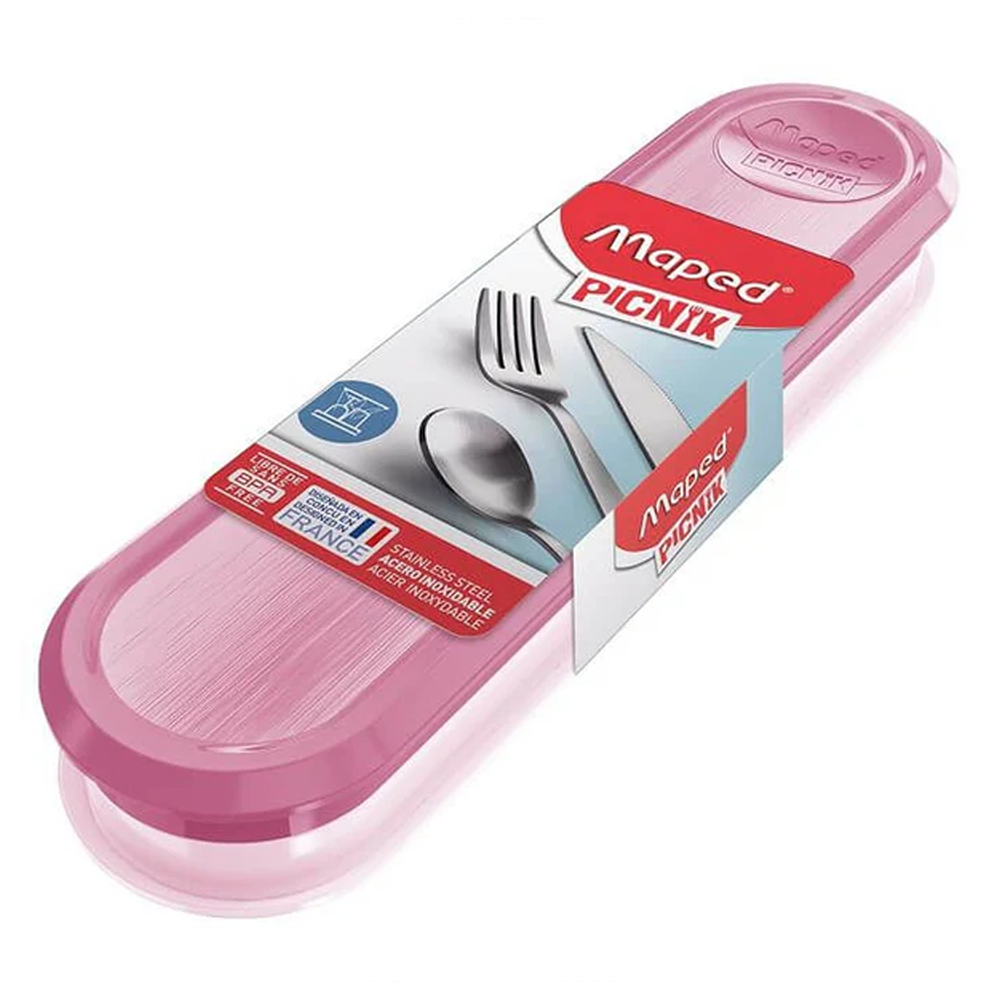 Cutlery Box Adult Tender Pink Concept MAPED PICNIK 870401