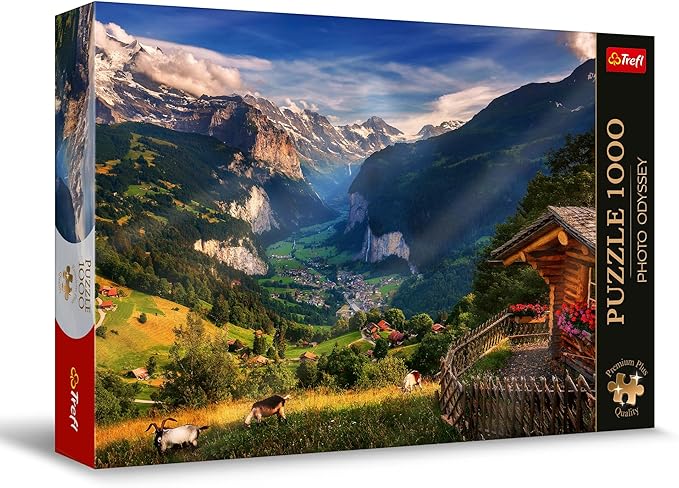 Puzzles 1000pcs Premium Plus Photo Odyssey Lauterbrunnen Valley Switzerland Trefl 10821