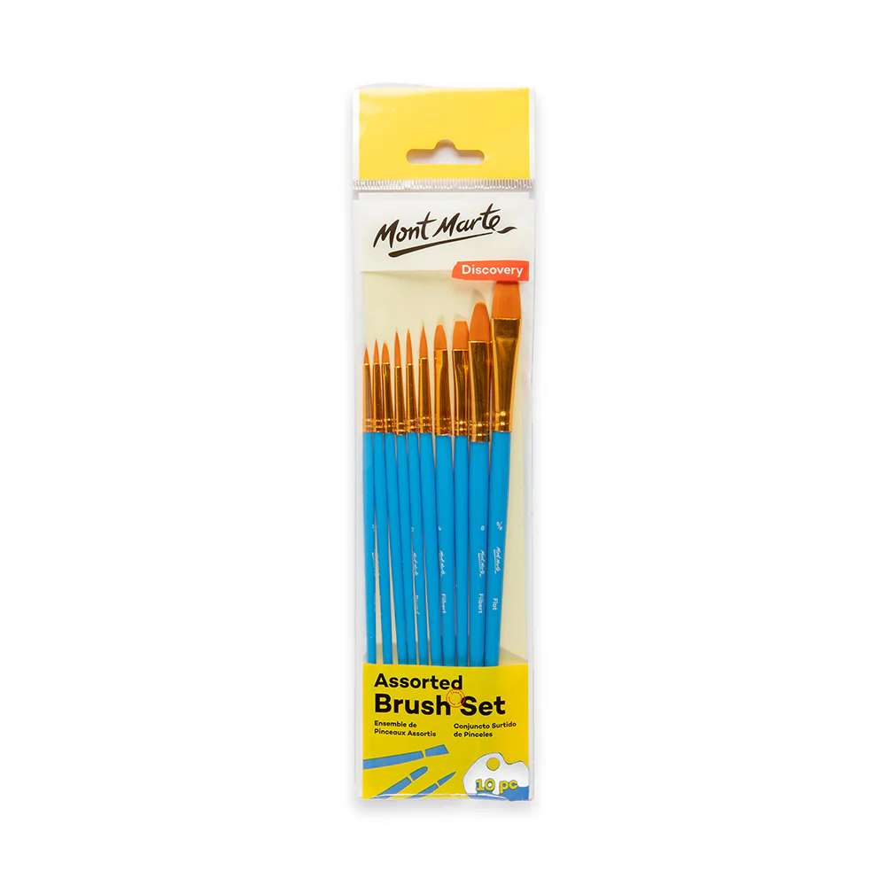 Brush Assorted Set Of 10 Mont Marte