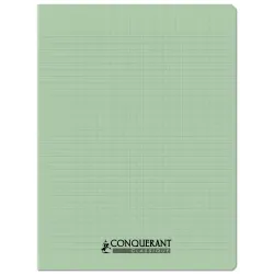 Cahier Seyes 24x32 96Pgs 90G Vert Tendre Polypro Conquerant Ref 3197-02184