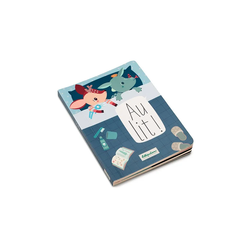 Au Lit!-Livre Tactile French JURATOYS 83416