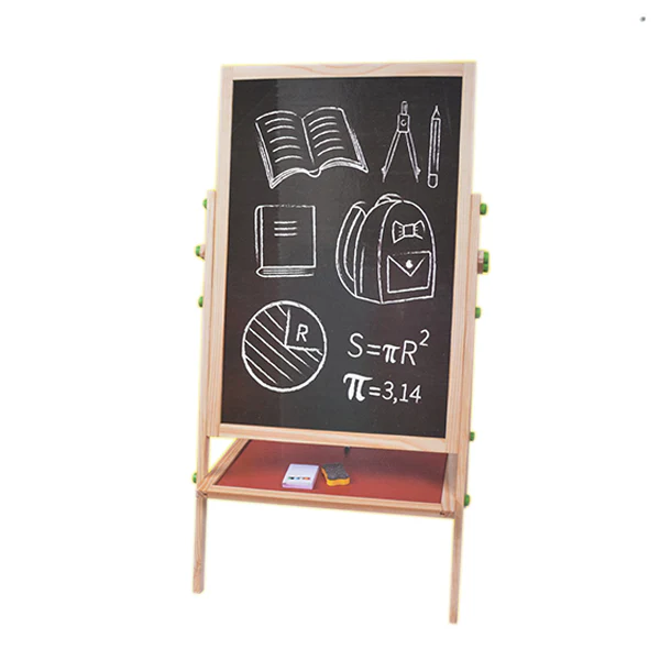 WHT N BLK BOARD ON EASEL N TRAY 38X38 CLR  3860