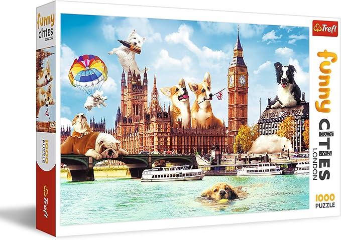 Puzzles -  1000 Funny Cities  - Dogs in London