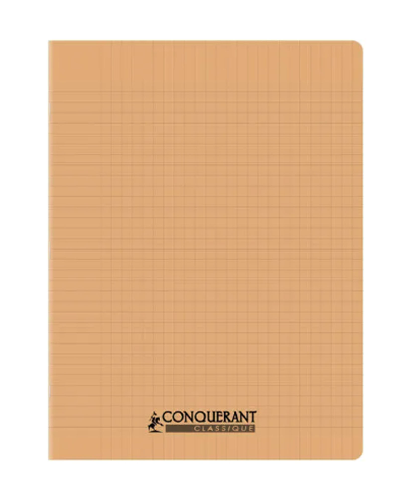 Cahier Seyes 24x32 96Pgs 90G Abricot Polypro Conquerant Ref 3332-02186