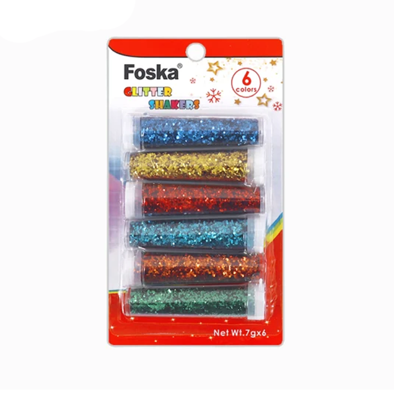 Glitter Shakers x6 Colors GT3002 FOSKA