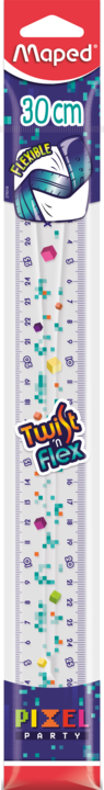 Ruler 30cm Twist N Flex Pixel Party MAPED 279318
