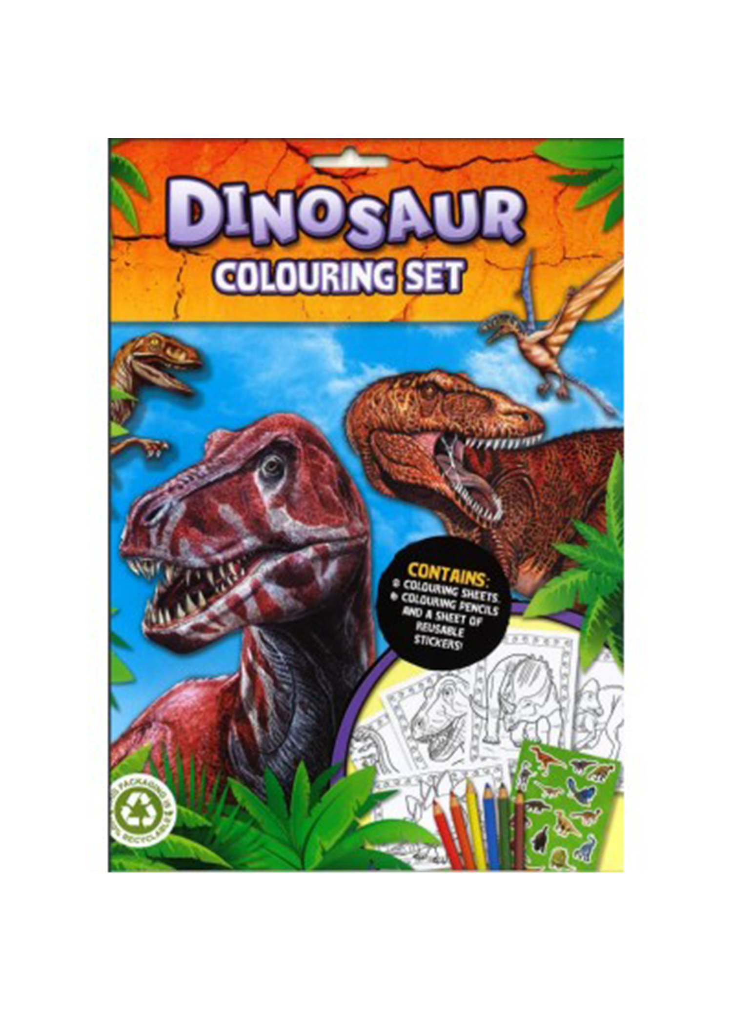 Dinosaur Colouring Set