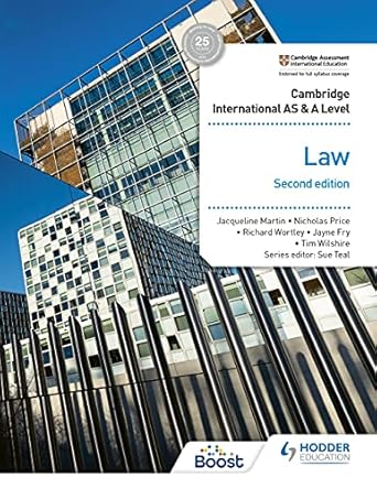 AS & A LEVEL LAW 2ND ED - MARTIN /TEAL