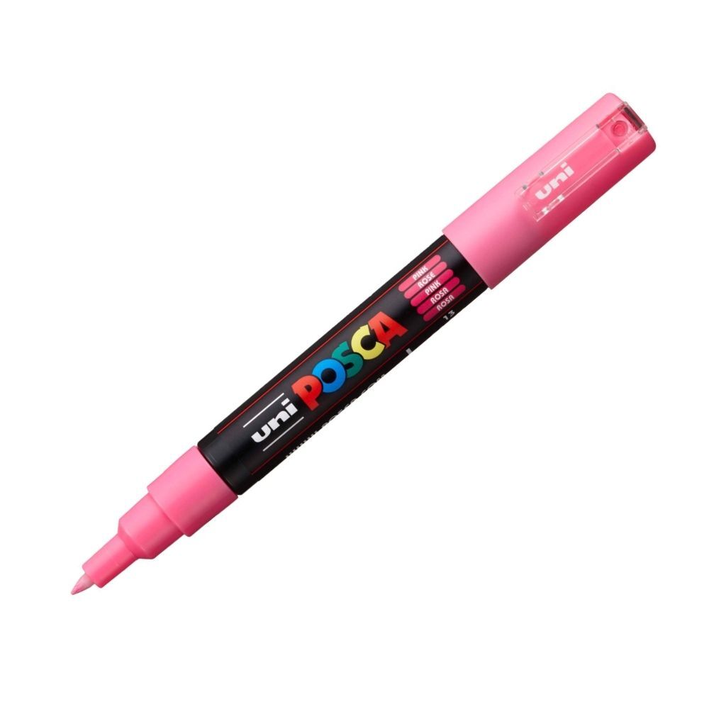 Marker Extra Fine Cone Tip 0.7-1.0mm Pink POSCA Uni