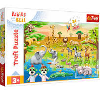 Puzzle 24 Maxi Babies on the safari KAZSTUDIO Trefl 14373