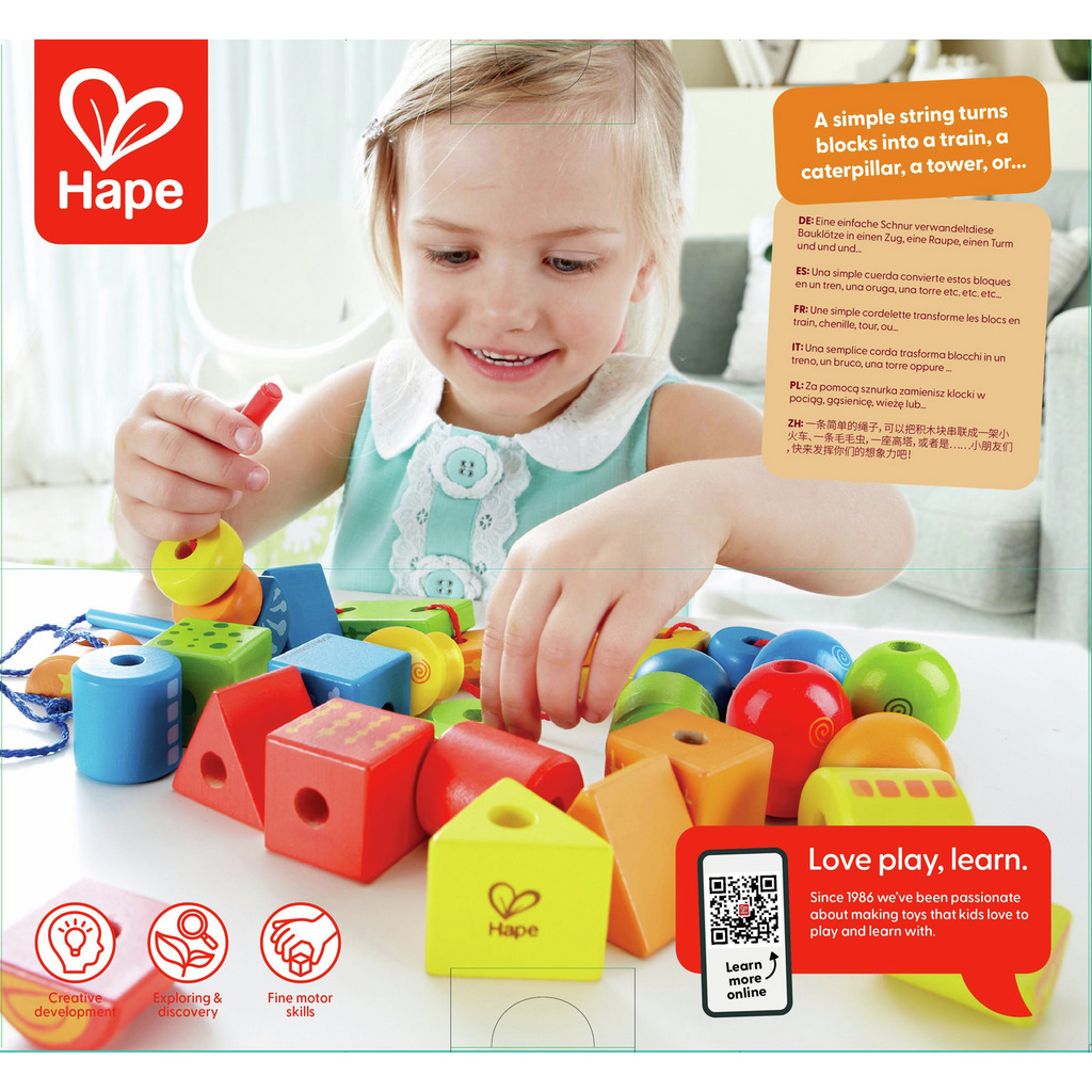 Rainbow Lacing Shapes HAPE 1019