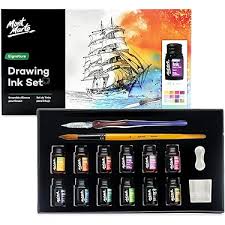 Drawing Ink Set Of 16pcs Mont Marte