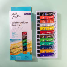 Watercolour Paint 12ml Set Of 12 Mont Marte