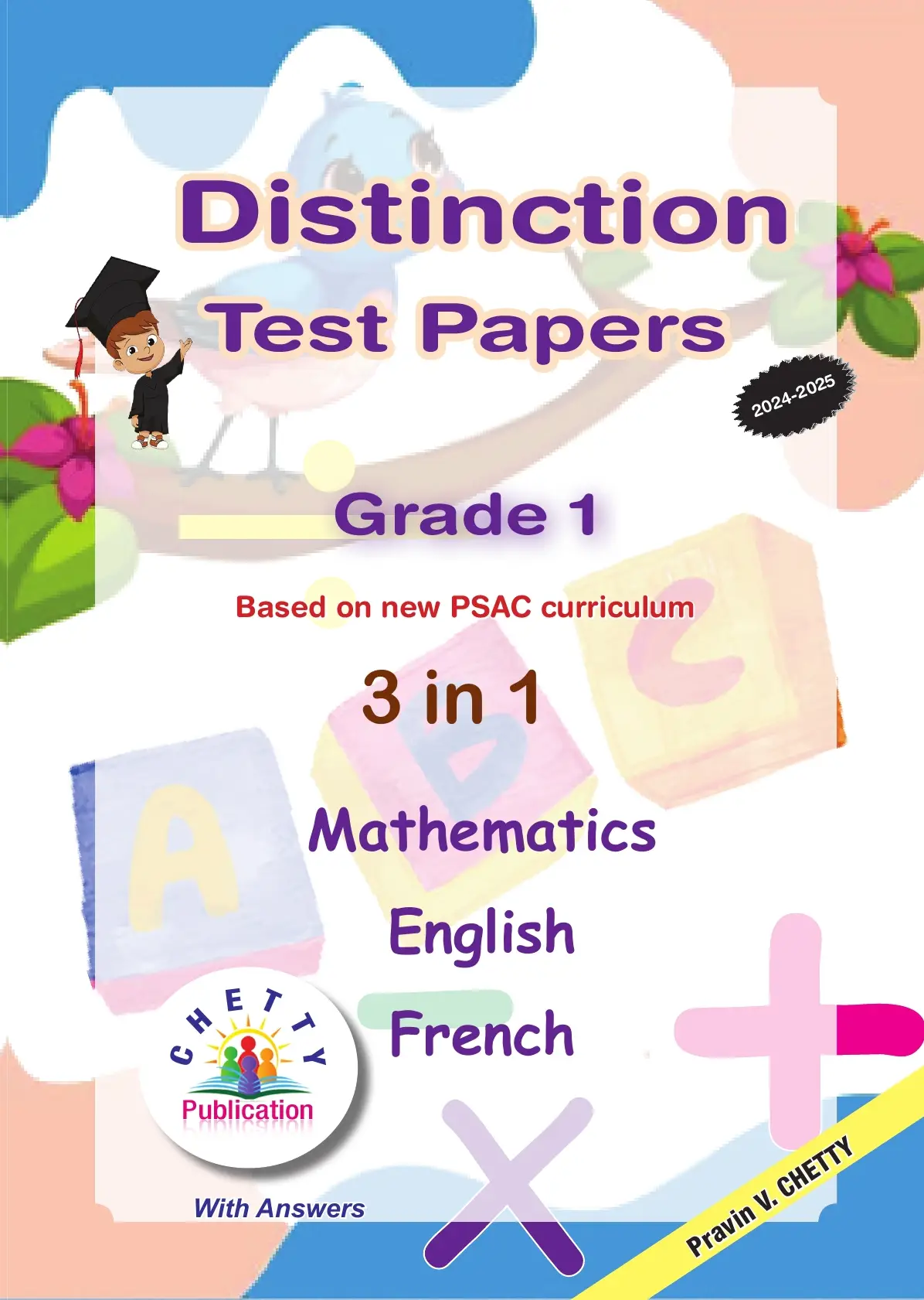 Distinction - MEF Test Papers - Grade 1 - P.V Chetty