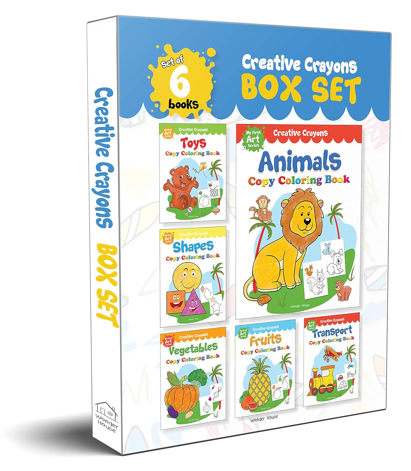 Colouring Books - Creative Crayons Boxed Set of 6 Books