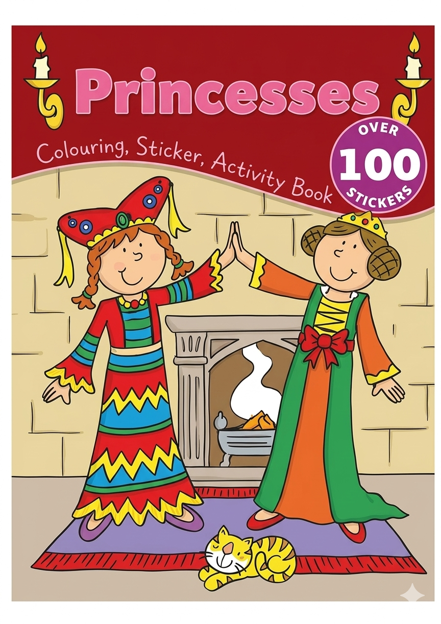 Princesses - Colouring Sticker Activity Book