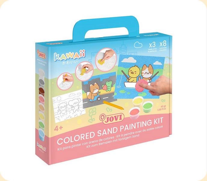 Kit De Peinture+Sable 8 Couleurs KAWAII JOVI 2101