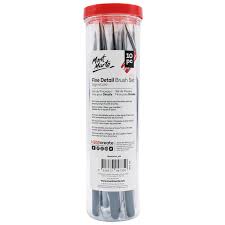 Fine Detail Brush Set Of 10pcs Mont Marte