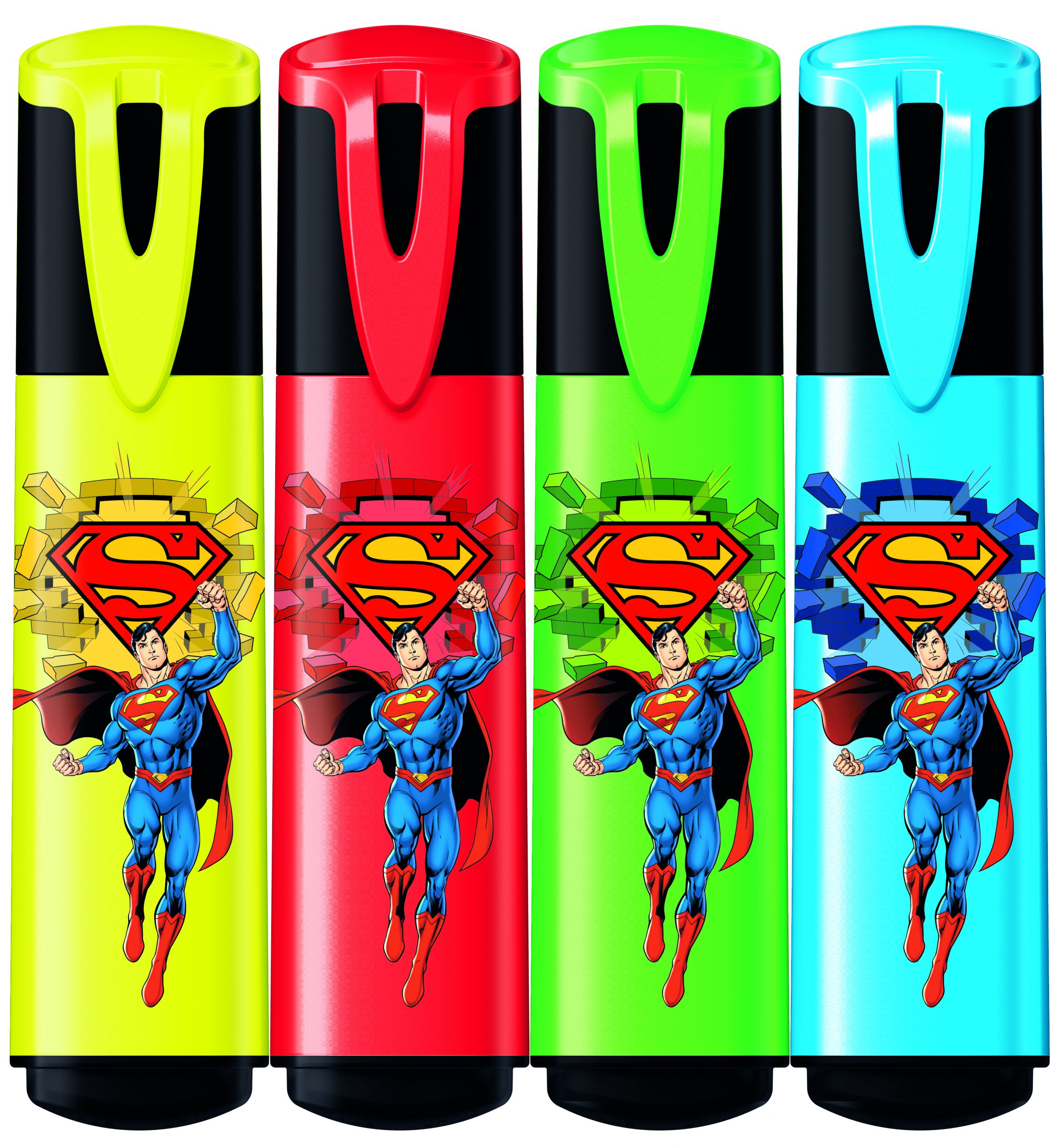 Highlighter Superman x4pcs Pouch MAPED 740733