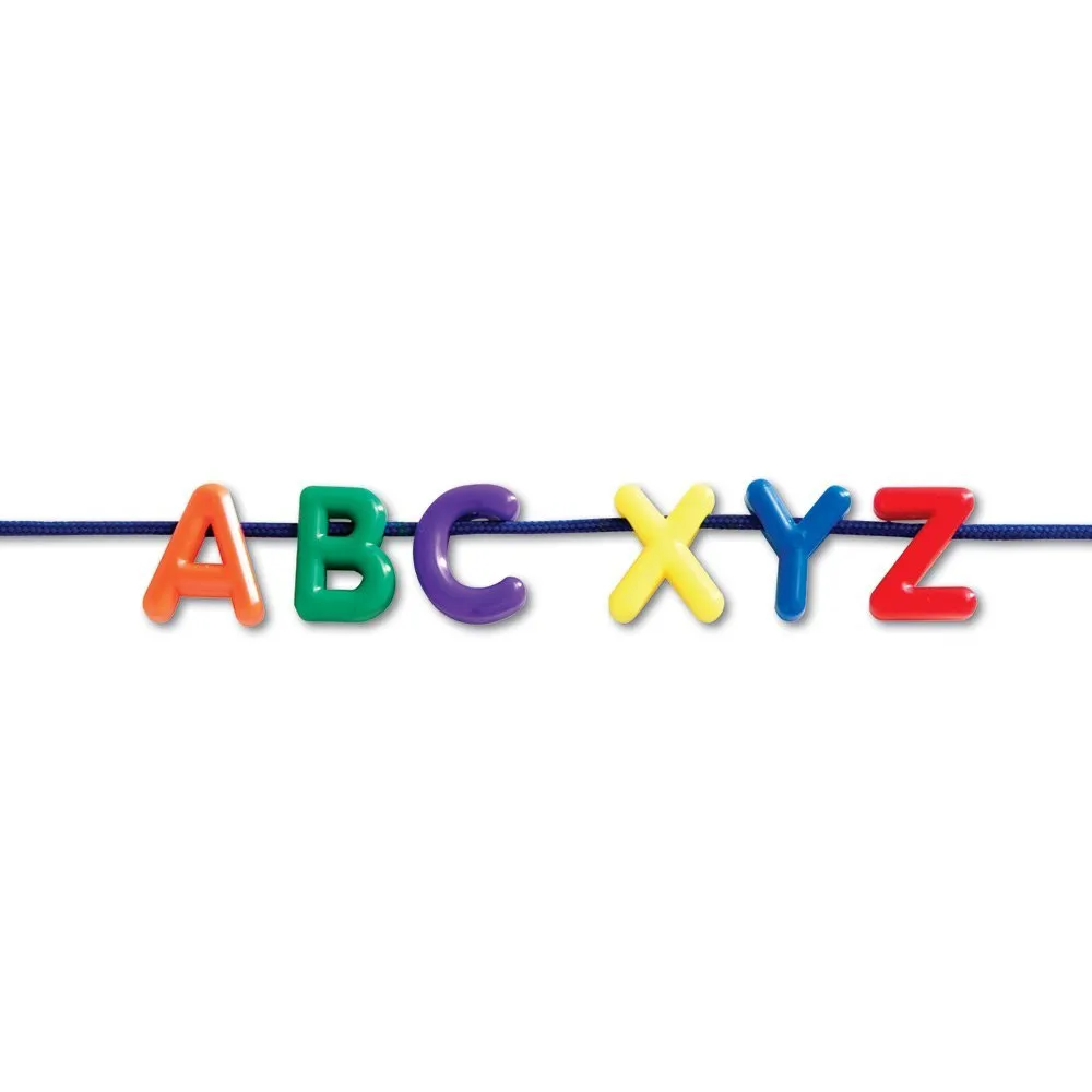 Uppercase Lacing Alphabet LEARNING RESOURCES LER6401