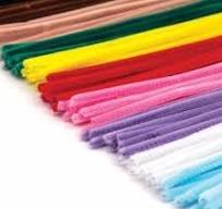 CRAFT WIRE VELVET&GLITTER Pkt of 5