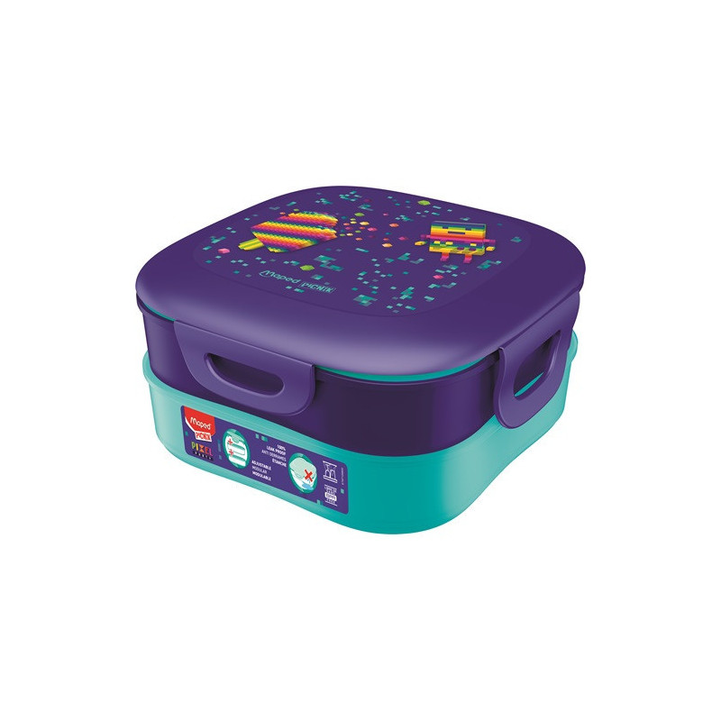 Lunch Box 1.4Lts 2 Compartments Pixel Party MAPED PICNIK 871098