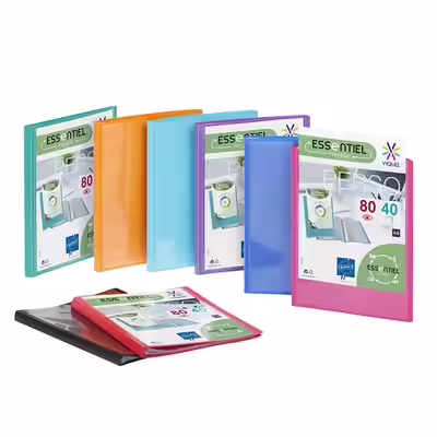 Porte Vues 80 Vues / 40 Pochettes A4 Polypropylene