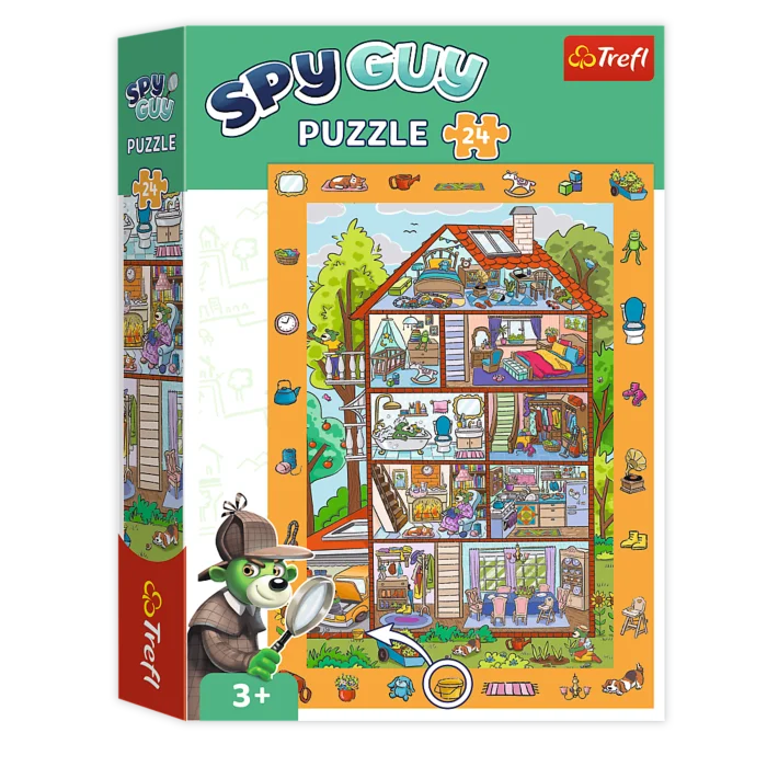 Puzzles 24 Observation - Spy Guy - In the house / KAZSTUDIO Trefl 15593