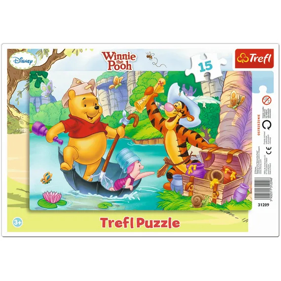 Puzzles -  15 Frame  - Treasure hunting   Disney Winnie the Pooh