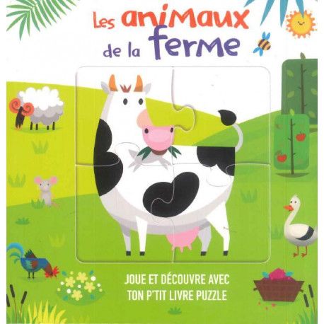 Les Animaux De La Ferme - Livre Puzzle