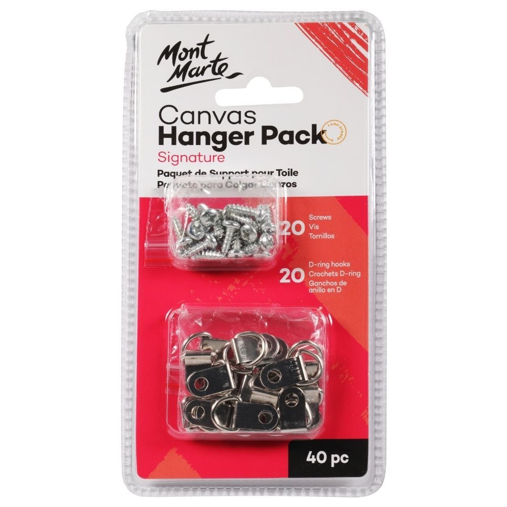 Canvas Hanger Pack Of 20 Mont Marte
